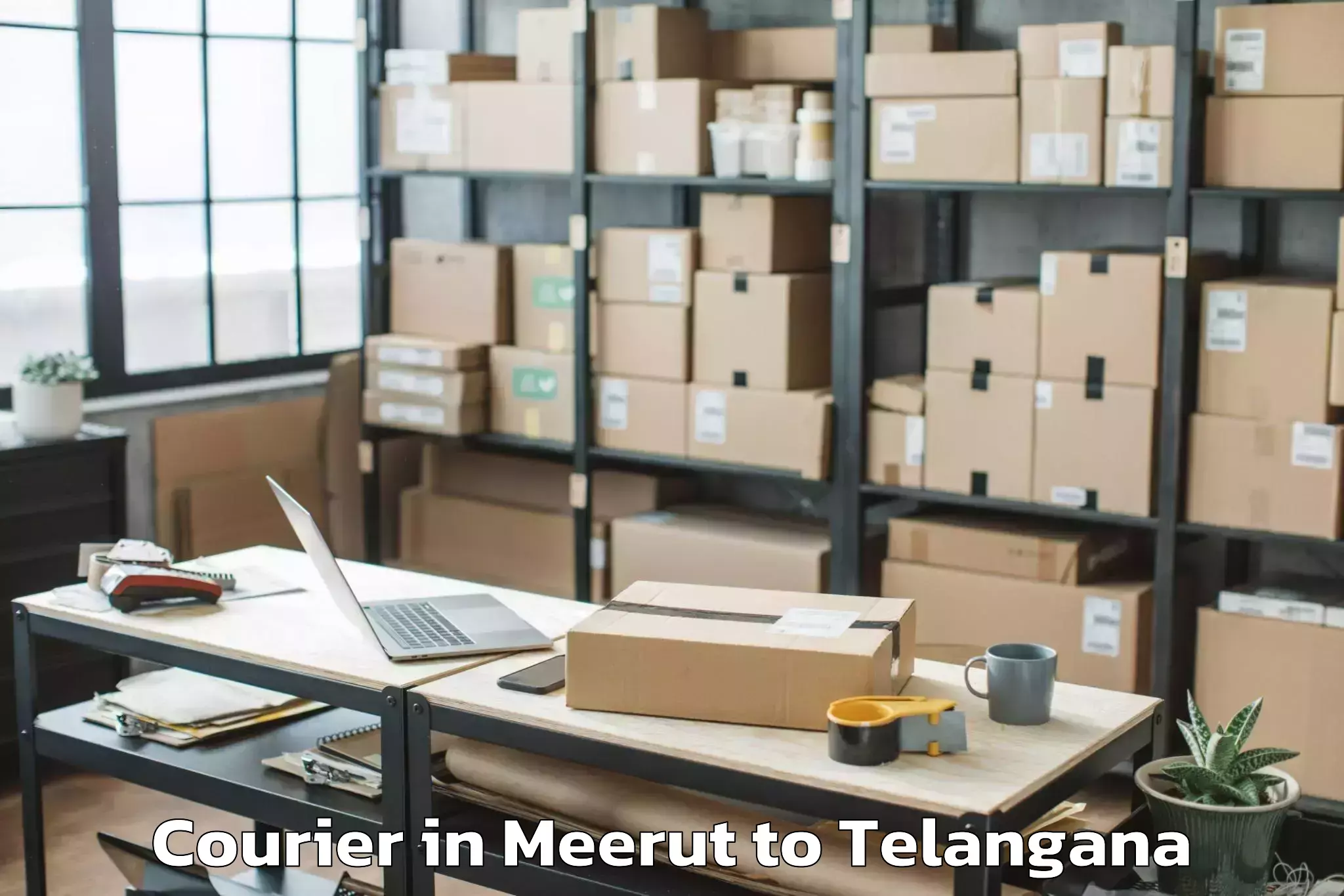 Book Your Meerut to Mancheral Courier Today